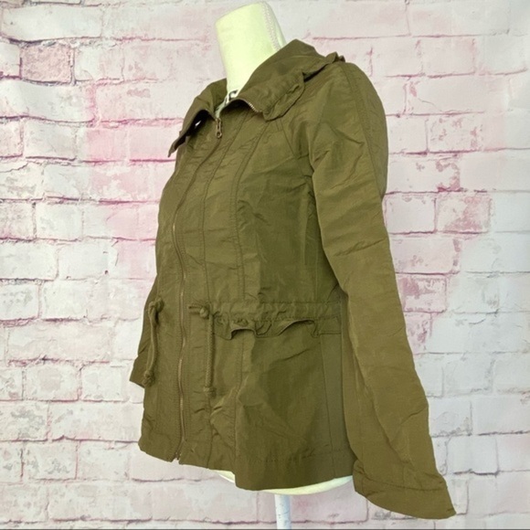 LOFT Olive Green Light Jacket - Picture 4 of 13